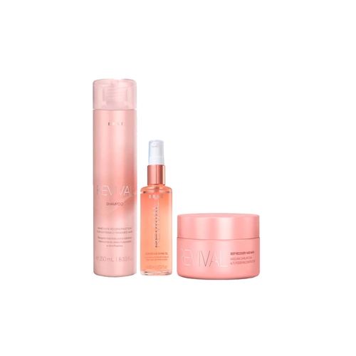 KIT BRAE REVIVAL TRATAMENTO HOME CARE 3 PRODUTOS BRAE
